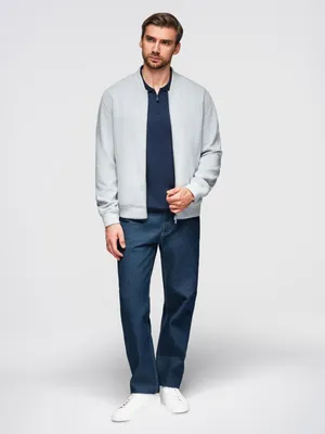 Produktbild von Ombre Clothing Herren-Bomber Auslei hellgrau XL