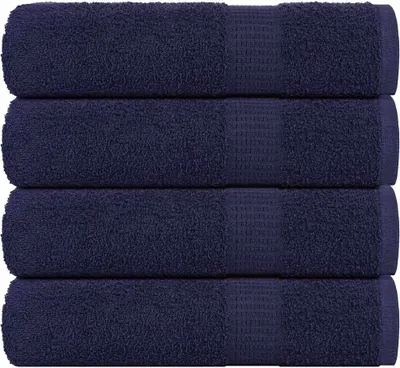 Produktbild von Möbel Handtücher 4 Stk. Marineblau 50x100 cm 360 g/m² 100% Baumwolle - Duschtücher 136783