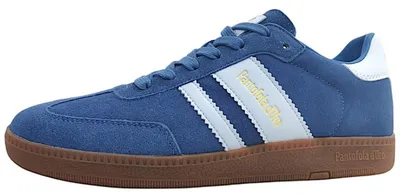 Image de Pantofola d'oro : chaussures de ville pour hommes, lacets, couleur bleue, style décontracté