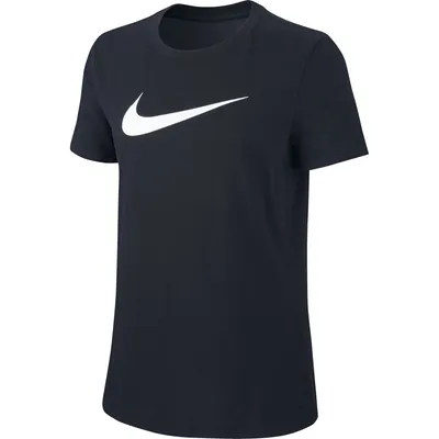 Produktbild von Nike W Nk Dry Tee Dfc Crew Black/Black/Htr/White L