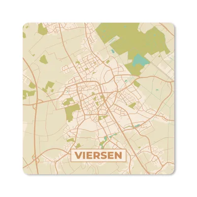 Produktbild von MuchoWow® Mauspad Mousepad Vintage - Karte - Viersen - Stadtplan - Karte 30x30 cm - Mousepads - Maus Mat - Pad - Mausunterlage - Gaming