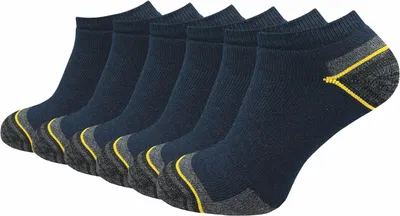 Produktbild von Gawilo  Arbeitssocken - Sneaker - mit atmungsaktiver Baumwolle gegen Schweißfüße | Herren (6 Paar), Schwarz / 43 - 46