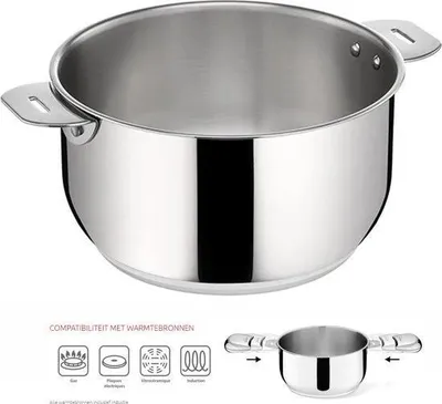Image de Lagostina Salvaspazio Lagoseal Hoogwaardig 18/10 Chroomstaal Kookpan - Ã˜ 26