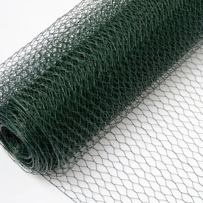 Produktbild von 25m x 75cm Maschendrahtzaun Grün - 13x13 Drahtgitter Zaun Hasendraht Verzinkt
