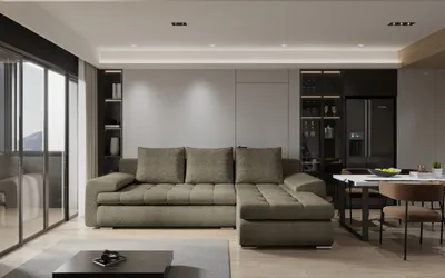 Produktbild von Kaiser Möbel Elegantes und modernes Ecksofa TOMI Abriamo Braun Rechts