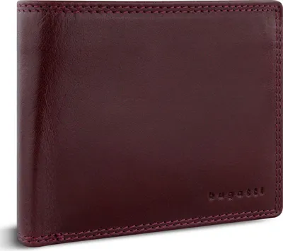 Image de bugatti Cuir porte-monnaie Savona Wallet With Flap 8CC Bordeaux