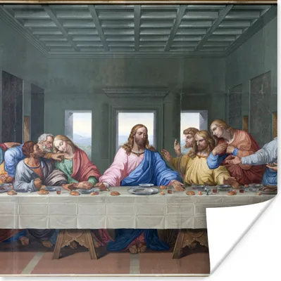 Produktbild von MuchoWow® Poster Das letzte Abendmahl - Leonardo da Vinci 30x30 cm - Wandposter - Printing
