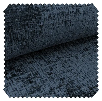 Produktbild von novely® CRETA Chenille-Stoff Polsterstoff Möbelstoff Bezugsstoff | Meterware | 1 lfm - Farbe: 79 Navy Dunkelblau