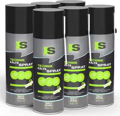 Produktbild von Spraytive 6 x 400ml Kältespray Werkstatt: Eisspray Vereisungsspray bis -50°C