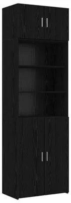 Obrázek produktu pro Skříň s policemi, barva černý dub, rozměry 70 x 42,5 x 225 cm