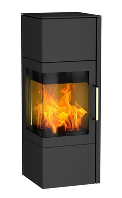 Produktbild von Kaminofen Fireplace Royal Stahl schwarz 5 kW mit Wärmespeicherfach