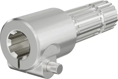 Obrázok produktu pre Vývodový hriadeľ, PTO 175 mm puzdro s drážkovaným uložením hriadeľa 1 3/8" Z6 pre výstupný hriadeľ 1 3/4" Z20 traktora