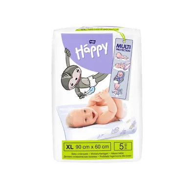 Zdjęcie produktu dla BELLA HAPPY Podkłady do przewijania niemowląt (90 x 60 cm) 5 szt