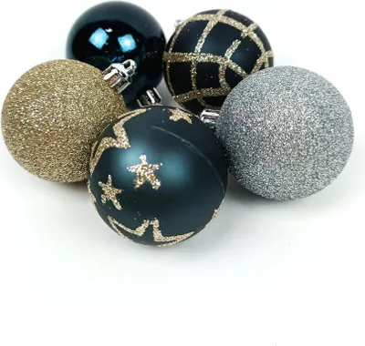Produktbild von Weihnachtskugeln aus Kunststoff, Ø 5 cm, 15er-Set