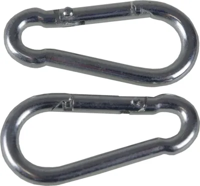 Produktbild von Karabinerhaken 4x40mm verzinkt Metall 2Stück