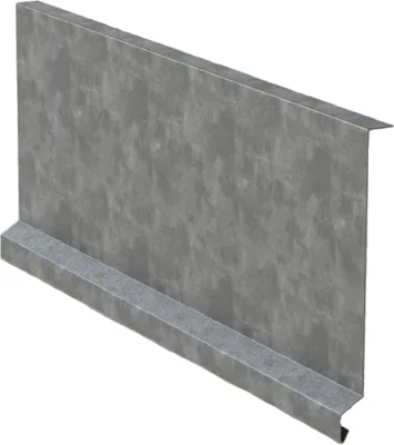 Produktbild von Ortgangblech für Kantendachplatte Br. 250 mm, 1 m, Naturzink