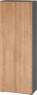 Produktbild von bümö smart Aktenschrank - 6 Ordnerhöhen - Nachbildung: Graphit/Nussbaum