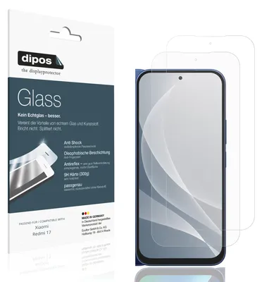 Produktbild von 2x Schutzfolie für Xiaomi Redmi 17 matt - Anti-Shock 9H Folie dipos Glass Kunststoffglas