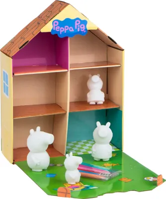 Produktbild von Peppa Pig mit Ausmalfiguren und Haus