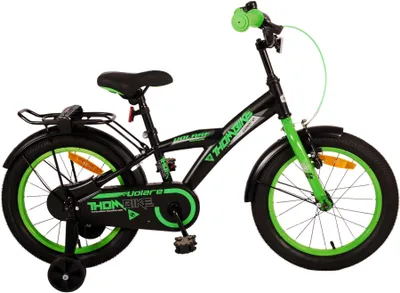 Produktbild von Volare Thombike Kinderfahrrad – Jungen – 16 Zoll – Schwarz Grün