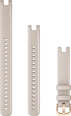 Produktbild von Garmin Wechselarmband Lily 14mm Silikon Achatgrau/Rosegold