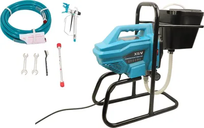 Obrázek produktu pro Varan Motors - X6V Airless stříkací pistole 650w, vysokotlaká pistole 200bar 1,4l/min Systém stříkání barev Stříkací pistole s vysokým tlakem