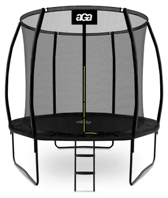 Immagine prodotto di Aga SPORT EXCLUSIVE Trampolino 250 cm Nero + rete di protezione + scala