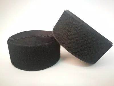 Obrázok produktu pre 3x páska na suchý zips na šitie a remeselné práce čierna 50 mm široká - každá 5 m rolka rúna a 5 m rolka háčika 50 mm nelepivá
