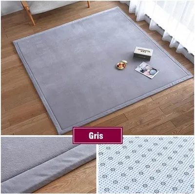 Produktbild von GOGLOWIN Korallengrauer Samtteppich für das Wohnzimmer 120x200 cm