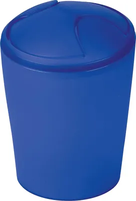 Produktbild von Spirella Kosmetikeimer "Move" Abfalleimer Schwingdeckeleimer | Kunststoff | 5 Liter | Marine Blau