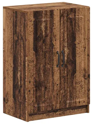 Image de vidaXL Armoire à chaussures UTRECHT, 59,5 x 39,5 x 87 cm, en panneaux de particules, aspect bois vieilli