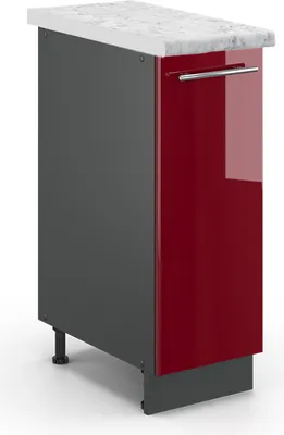 Immagine prodotto di Armadio cucina dispensa alto Vicco Fame-Line Bordeaux lucido 30 cm , PL Marmo, Model 46256