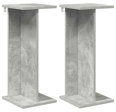 Produktbild von vidaXL Pflanzenständer 2 pcs Betongrau 25 x 25,5 x 60,5 cm