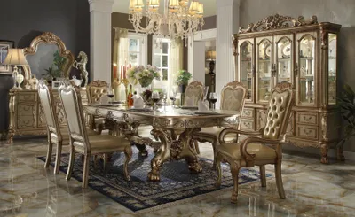 Produktbild von Klassischer Luxus Tisch Holz Tische Barock Rokoko Antik Stil Ess Wohn Zimmer neu