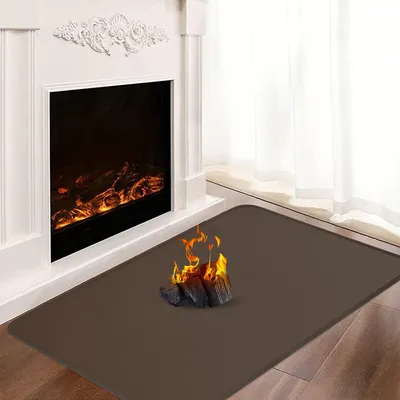Imagen del producto de Base resistente al fuego, de 100 x 60 cm, para estufa, placa protectora contra chispas