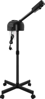 Produktbild von Gesichtsdampfer - Gesichtssauna - 360° drehbare Düse - Ozonvernebelung - LED-Bedienfeld - ABS - Schwarz