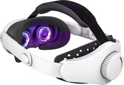 Immagine prodotto di Accessorio per visore VR Meta Quest 3 con fascia regolabile - Riduzione della pressione sulla testa - Gaming - Ricarica rapida - Batteria da 10000 mAh