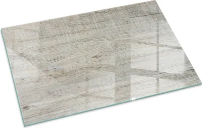 Produktbild von Helle Holztextur – Glasbodenplatte für – Kaminofen – Kaminplatte Glas – Schutzglas – Funkenschutzplatte –Glasbodenplatte Feuerfeste – Hitzeschutzplatte – Bodenschutz aus Glas – 100x70 cm