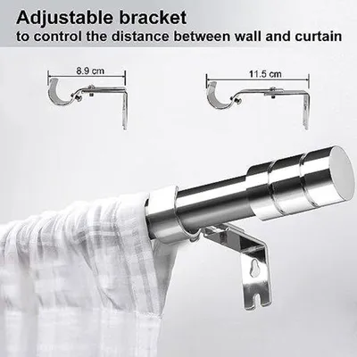 Zdjęcie produktu dla Drążek do zasłon prysznicowych, bardzo długi, 78–113 cm, łazienka