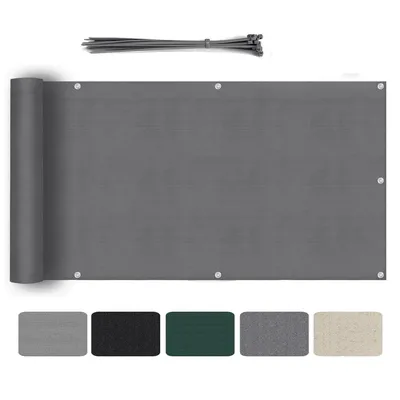 Produktbild von Sekey Balkon Sichtschutz 75×300 cm Terrasse Schutz HDPE Gartenzaun Sichtschutz Windschutz UV-Schutz