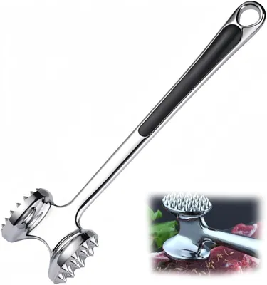 Fleischklopfer, silber, Größe M, 1 Stück