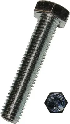 Produktbild von Sechskantschraube o. Schaft DIN 933 M8x20 mm galv.verzinkt, 200 Stück