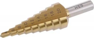 Produktbild von Stufenbohrer FESTA 20490 HSS TiN 4-20 mm 9 Stufen