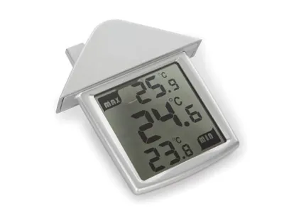Immagine prodotto di Termometro da finestra trasparente con temperature minima/massima