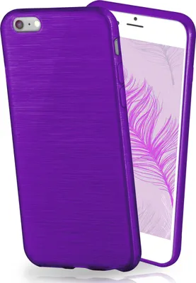 Produktbild von moex® Brushed Case kompatibel mit Apple iPhone 7 / iPhone 8 - Hülle aus Silikon, Lila