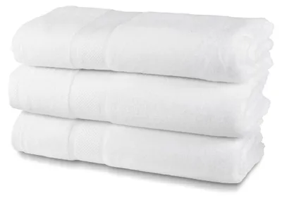 Produktbild von Omgoods – Set aus 3 Frottee-Badetüchern – 100% Baumwolle, und langlebig