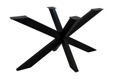 Produktbild von HSM Collection Tischsockel Spider-150x80x72 (80x40mm)-Schwarzes Metall