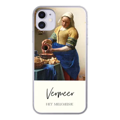 Produktbild von MuchoWow® Handyhülle Schutzhülle Hülle für iPhone 11 Kunst - Milchmädchen - Vermeer Silikon Softcase Handy Hülle - Handytasche