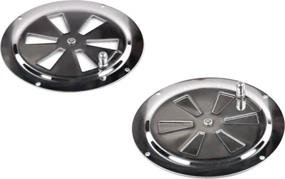 Produktbild von Lüftungs-Drehrosette Ø 125 mm Edelstahl rostfrei, Kiemenblech veschließbar