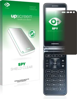 Produktbild von Für Samsung Galaxy Folder 2 Sichtschutzfolie Schutzfolie upscreen Anti-Spy Privacy Sichtschutz Blickschutz Display Schutz Folie Blaulichtfilter